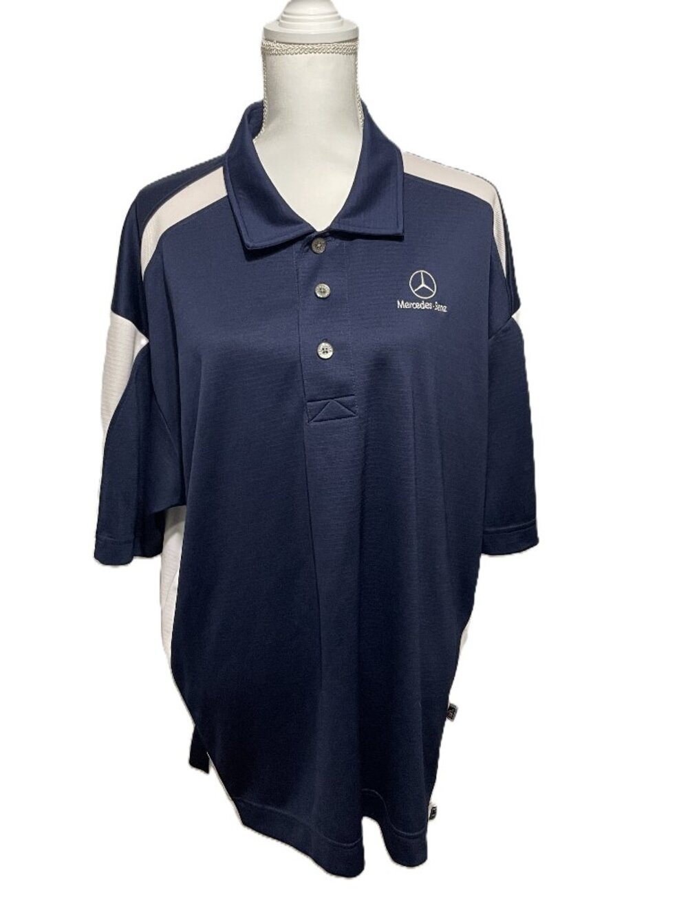 Old Miss Mercedes Benz Polo Pro Celebrity American Team Sports, XXL Navy & White
